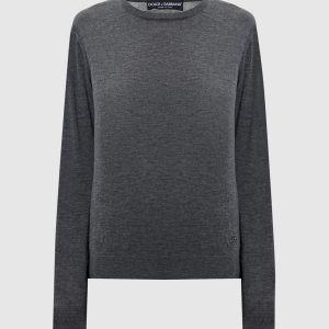 Gray cashmere sweater Dolce&Gabbana