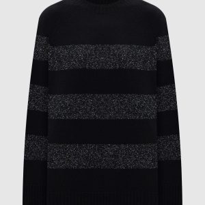 Black wool and cashmere sweater Twinset