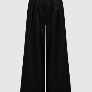 Black pants Sateen Tunis JOSEPH