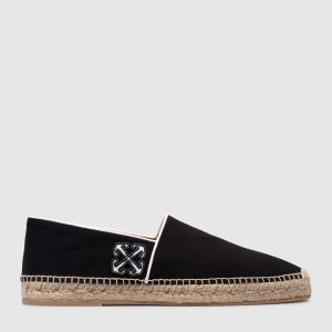 Black Anglette espadrilles with Arrow patch Off-White