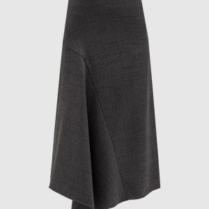 Gray skirt made of wool Brunello Cucinelli
