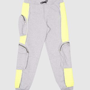 Children's gray cargo with logo print Balmain