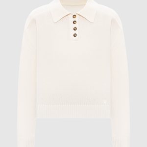 HOMERE white cashmere sweater Loulou de Saison