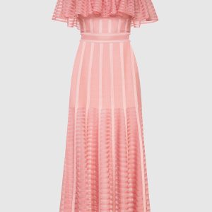 Coral dress Alexander McQueen