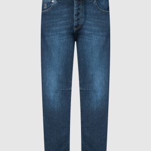Blue jeans with a distressed effect Brunello Cucinelli