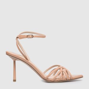 Beige patent leather sandals BELLA Le Silla