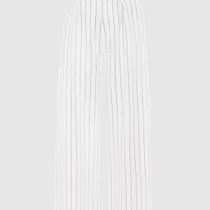 Ida Trani white striped linen pants Faithfull