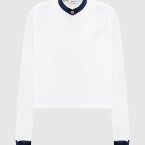 White longsleeve with emblem Versace