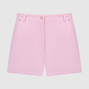 Pink shorts with logo patch Bally