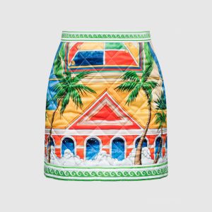 Trophy print quilted skirt Casablanca