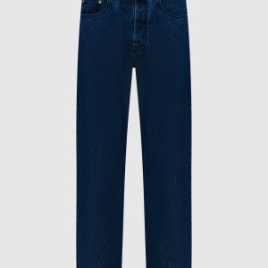 Blue jeans with logo embroidery Palm Angels