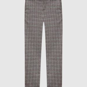 Gray checked wool pants AT.P.Co
