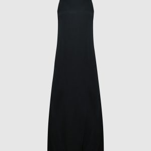 Black maxi dress with monil chain Brunello Cucinelli