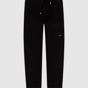 Black joggers with logo patch C.P. Company