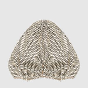 Golden cap with crystals Santa Brands