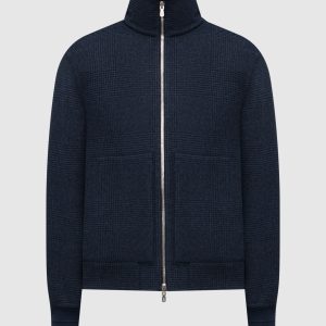 Blue reversible cashmere jacket Brunello Cucinelli