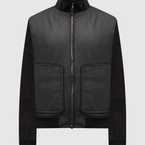 Black nubuck jacket Stefano Ricci