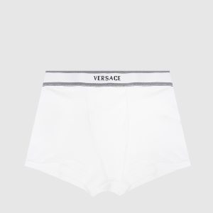 White logo patterned briefs Versace