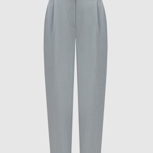 Gray linen pants with monil chain Brunello Cucinelli