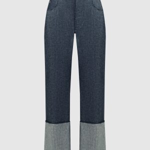 Blue pants with lapels COLOMBO