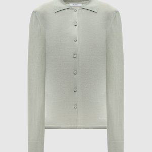 FLASH green silk and cashmere cardigan Max Mara