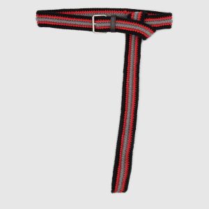 Red knitted belt Philosophy di Lorenzo Serafini