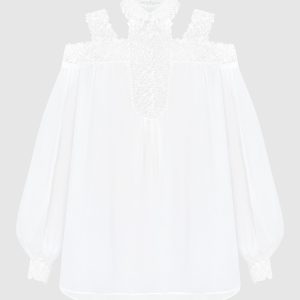 White blouse with lace Ermanno Scervino