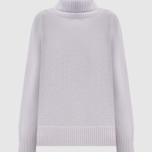 Grey Malaga cashmere sweater with lurex Simonetta Ravizza