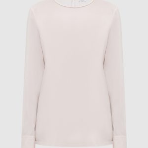 Light beige silk blouse Brunello Cucinelli