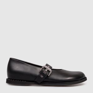Black leather ballet flats Premiata