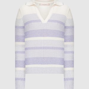 Purple pullover with lurex Twinset