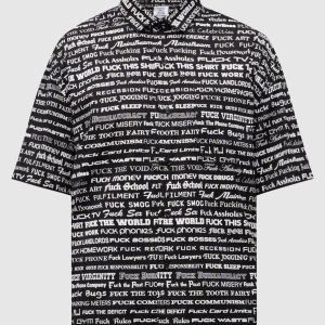 Black shirt with contrasting print Vetements