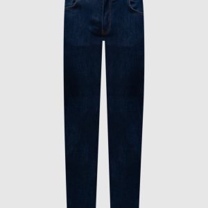 Neranom blue jeans with logo patch Marco Pescarolo