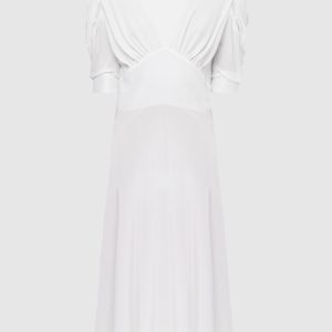White silk dress Ermanno Scervino