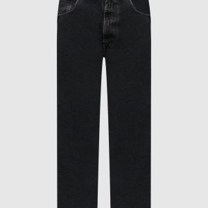 Grey jeans with logo patch Maison Margiela MM6