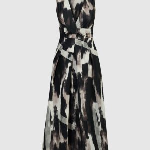 Midi dress in an abstract print Twinset