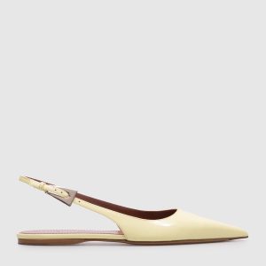 Jessica yellow patent leather slingbacks Paris Texas