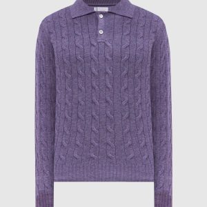 Purple cashmere sweater Brunello Cucinelli