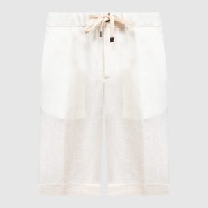 White linen shorts Cashmere&Whiskey