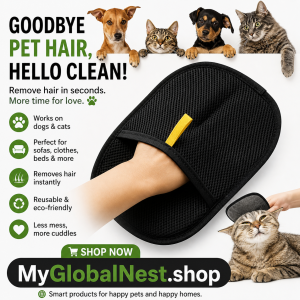 Pet Hair Cleaning And Collection Gloves Pet Double-sided Multi-functional Beauty Glove Tool Reduce The Pressure Of Pet Ownership