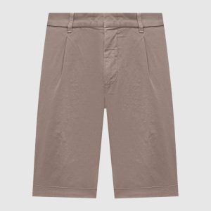 Brown shorts with lapels Peserico