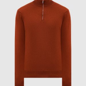 Orange cashmere jumper Cashmere&Whiskey