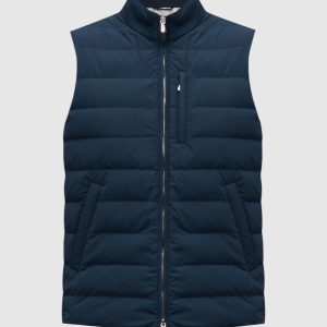 Blue quilted vest Enrico Mandelli