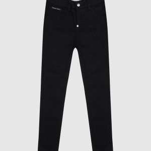 Children's black slim jeans with crystals Philipp Plein