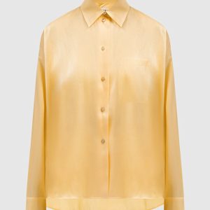 Yellow satin blouse MAGNOLIA AERON