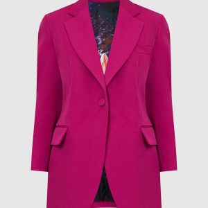 Fuchsia wool jacket Lanvin