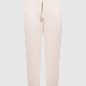 Beige wool pants with lapels Peserico