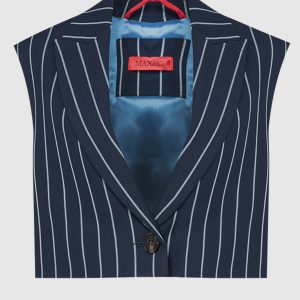 Blue vest CORNICE in stripes Max & Co