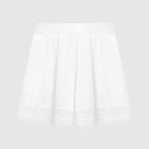 White shorts with lace Ermanno Scervino