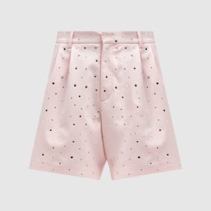 Pink shorts with crystals Giuseppe Di Morabito Milano